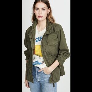 Madewell Surplus Jacket In Olive Green Size XXS